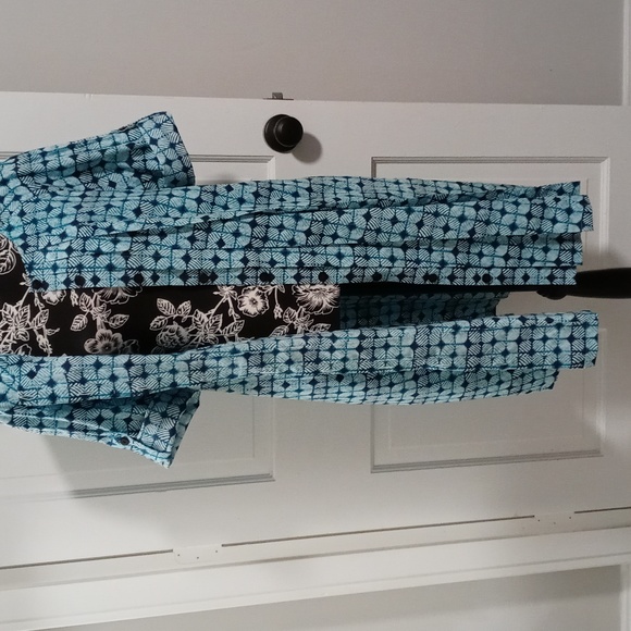 ๐ ๐Brooks Brothers 346๐ - Aqua/Teal Pleated Poplin Button Down Shirtdress - Picture 6 of 15